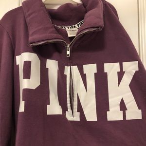 Pink by Victoria Secret women’s half zip up sweater